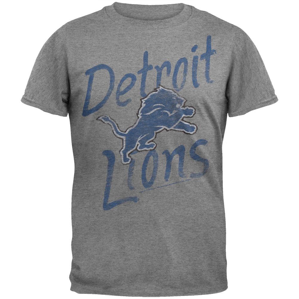 Detroit Lions - Game Day Soft T-Shirt Men's T-Shirts Detroit Lions MD Grey 