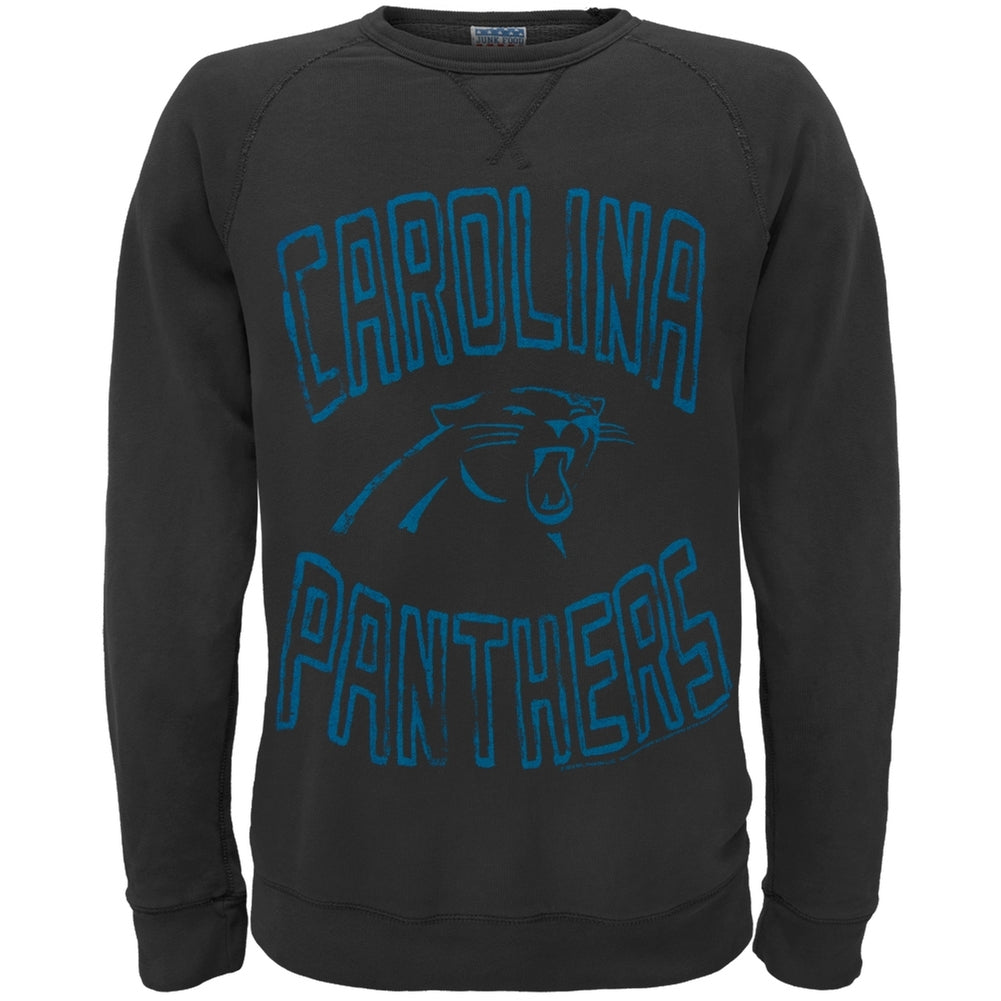 Carolina Panthers - Logo Crew Neck Sweatshirt Men's Sweatshirts Carolina Panthers 2XL Black 