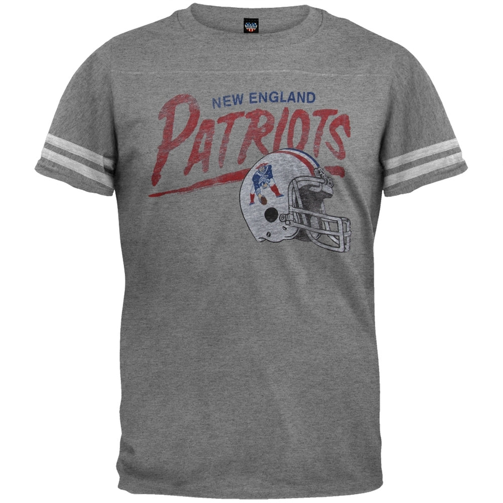 New England Patriots - Throwback Soft T-Shirt Men's T-Shirts New England Patriots 2XL Grey 
