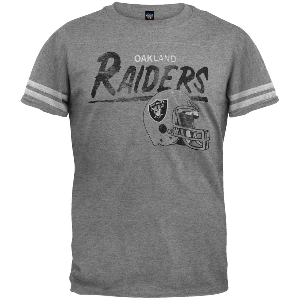 Oakland Raiders - Throwback Soft T-Shirt Men's T-Shirts Oakland Raiders MD Grey 