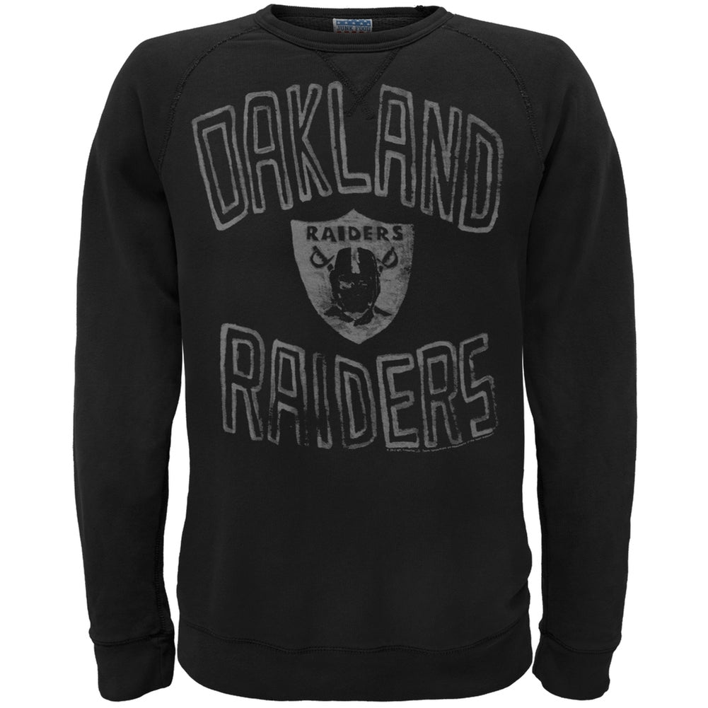 Oakland Raiders - Logo Crew Neck Sweatshirt Men's Sweatshirts Oakland Raiders 2XL Black 