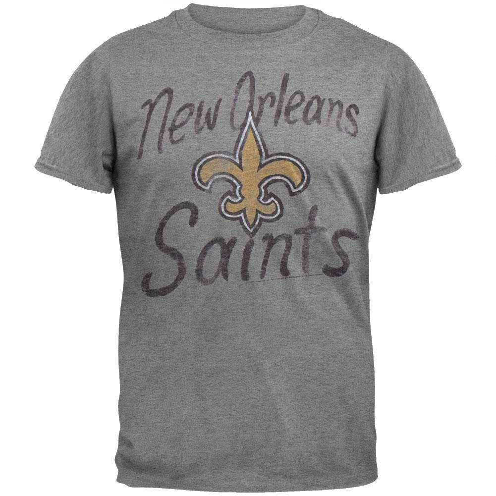 New Orleans Saints - Game Day Soft T-Shirt Men's T-Shirts New Orleans Saints 2XL Grey 