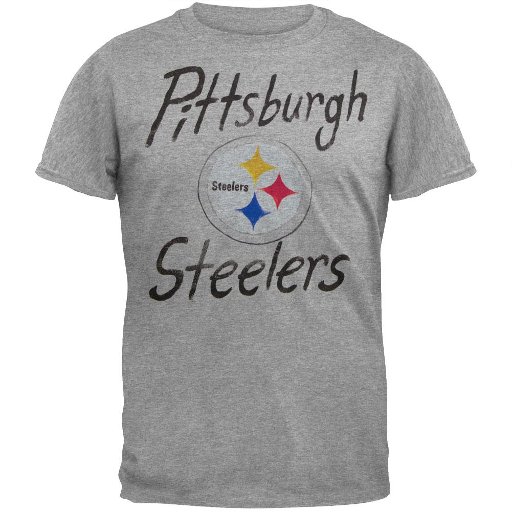 Pittsburgh Steelers - Game Day Soft T-Shirt Men's T-Shirts Pittsburgh Steelers MD Grey 