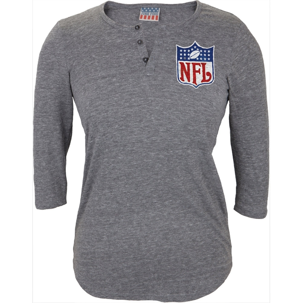 NFL - Logo Half Time Juniors Henley Juniors Henleys National Football League LG Grey 