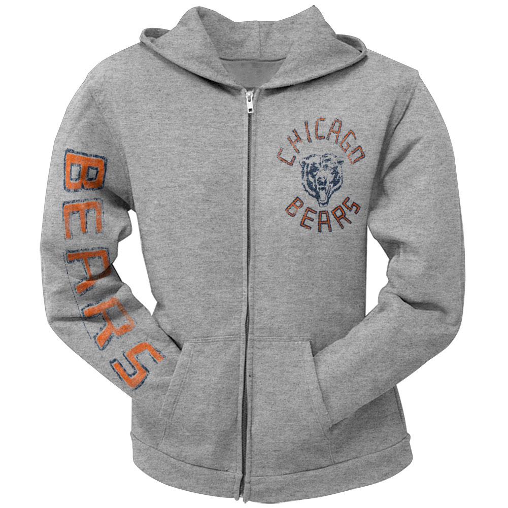 Chicago Bears - Sunday Juniors Zip Hoodie Juniors Hoodies Chicago Bears LG Grey 