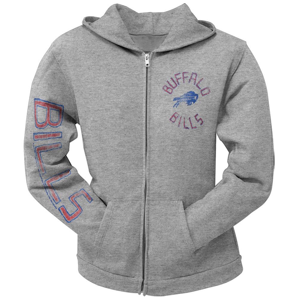 Buffalo Bills - Sunday Juniors Zip Hoodie Juniors Hoodies Buffalo Bills LG Grey 