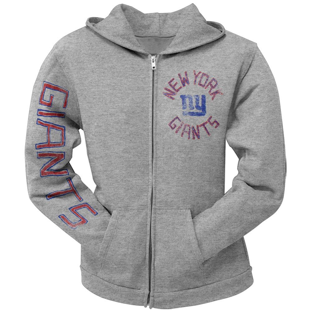 New York Giants - Sunday Juniors Zip Hoodie Juniors Hoodies New York Giants LG Grey 