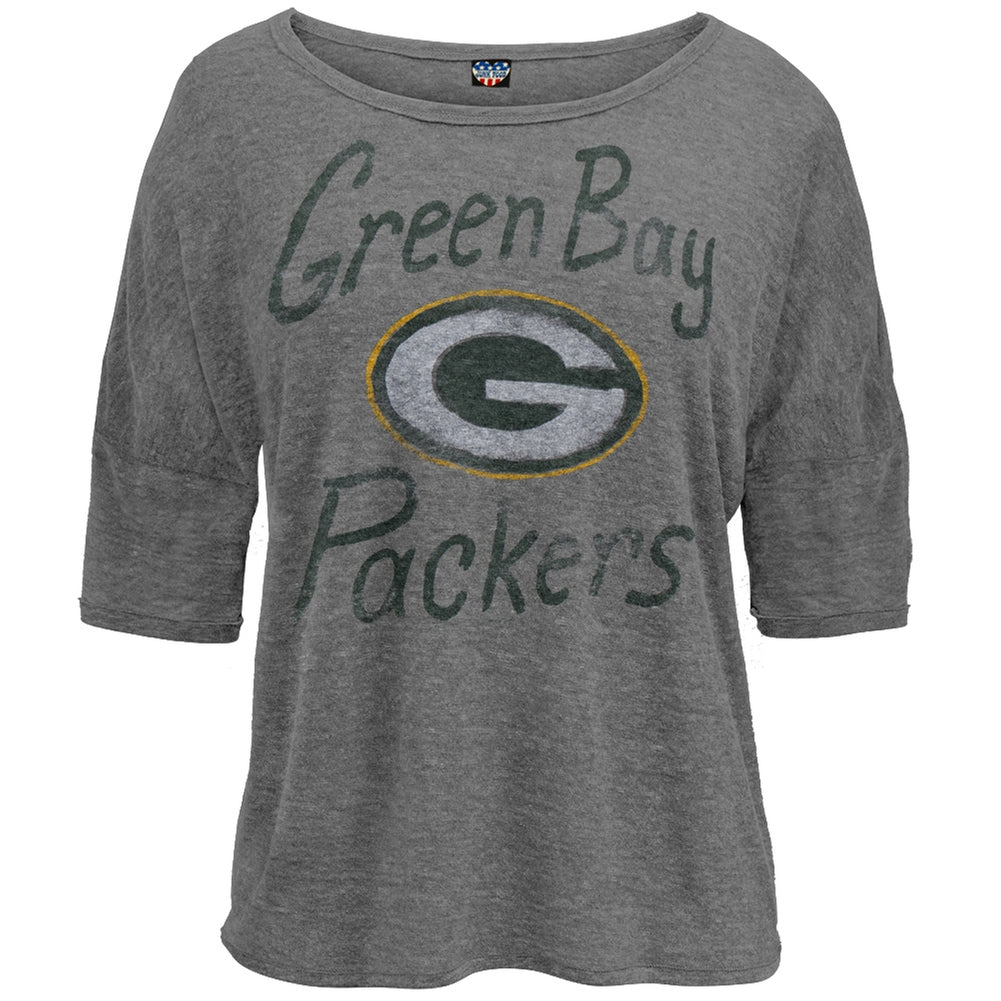 Green Bay Packers - Game Day Juniors T-Shirt Juniors T-Shirts Green Bay Packers SM Grey