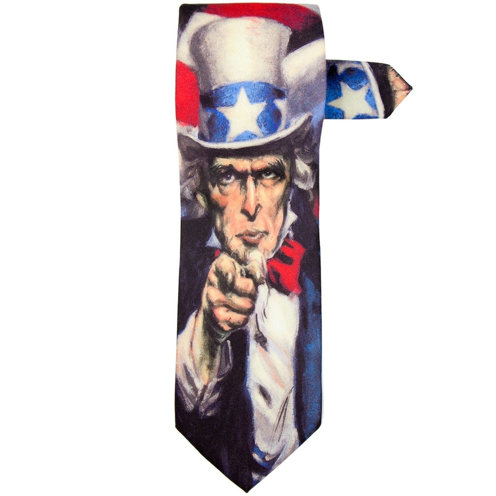 Uncle Sam Necktie Men's Neck Ties Old Glory   