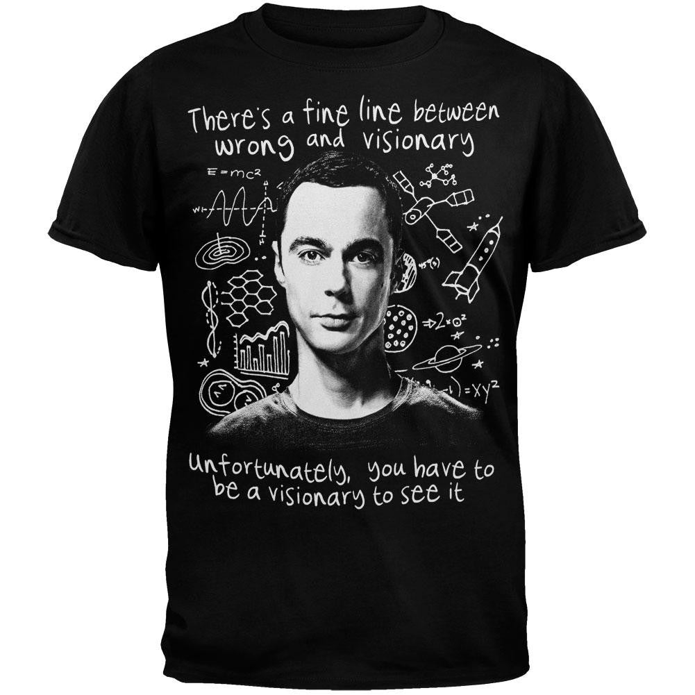 Big Bang Theory - Visionary T-Shirt Men's T-Shirts Big Bang Theory SM Black 