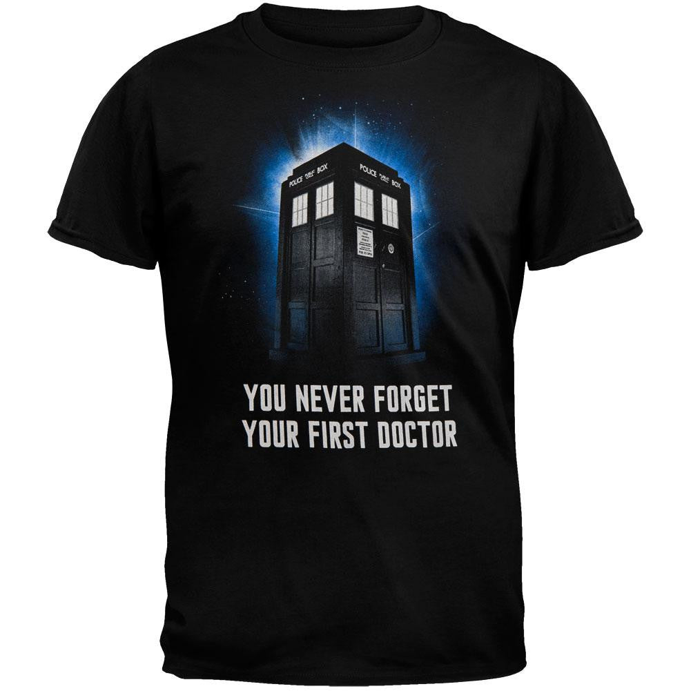 Doctor Who - You Never Forget T-Shirt Men's T-Shirts Doctor Who LG Black 
