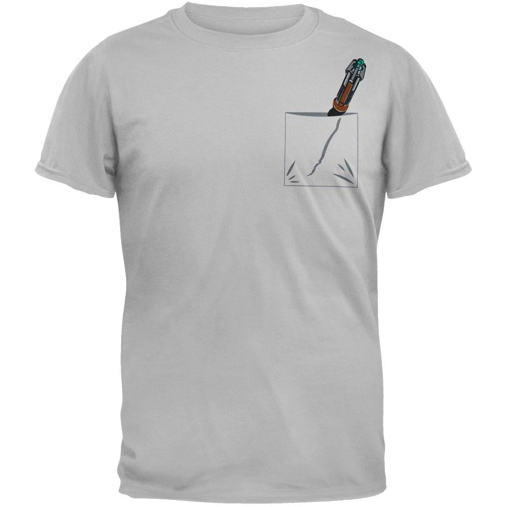 Doctor Who - Sonic Screwdriver T-Shirt Men's T-Shirts Doctor Who XL Grey