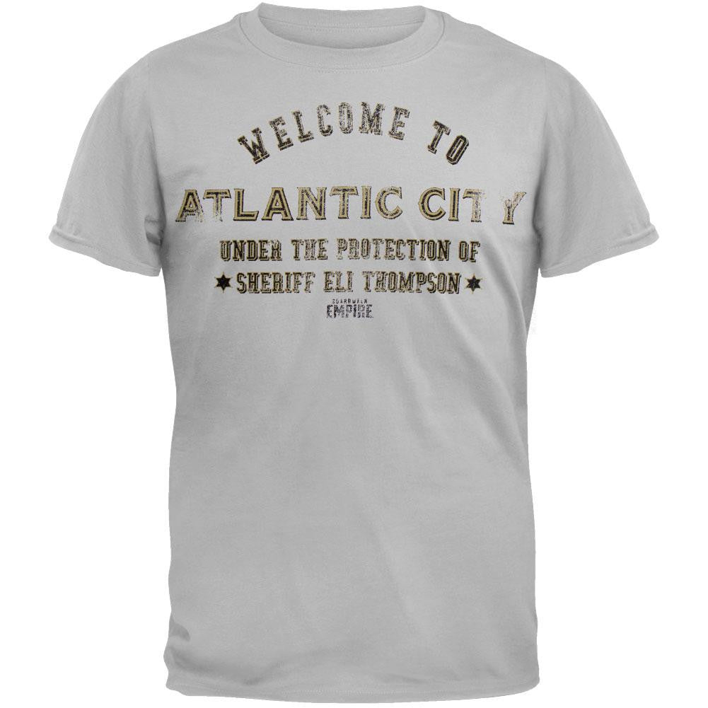 Boardwalk Empire - Welcome To Atlantic City T-Shirt Men's T-Shirts Boardwalk Empire SM Grey 