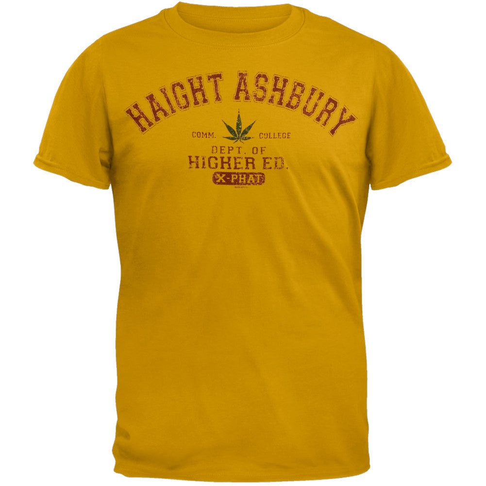 Grateful Dead - Haight Ashbury College T-Shirt Men's T-Shirts Grateful Dead SM Yellow 