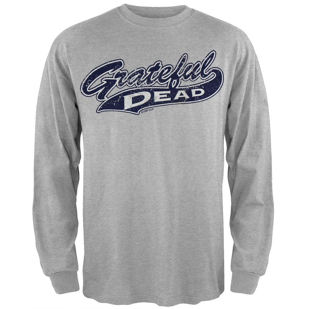 Grateful Dead - Sport Logo Grey Long Sleeve T-Shirt Men's Long Sleeves Grateful Dead SM Grey 