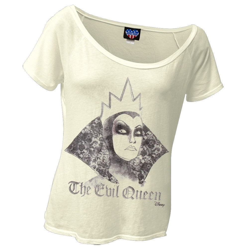 Snow White - Evil Queen Juniors T-Shirt Juniors T-Shirts Snow White LG Off-White