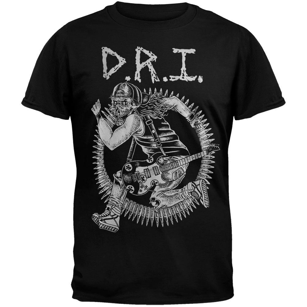 D.R.I. - Spike Cassidy Benefit T-Shirt Men's T-Shirts D.R.I. LG Black