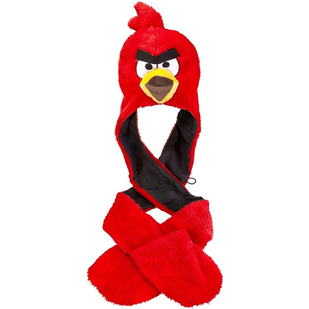 Angry Birds - Red Bird Plush Hat With Attached Mittens – Old Glory