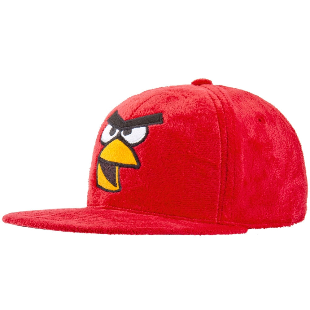 Angry Birds - Red Bird Plush Snapback Cap Adjustable Baseball Caps Old Glory OS Red 