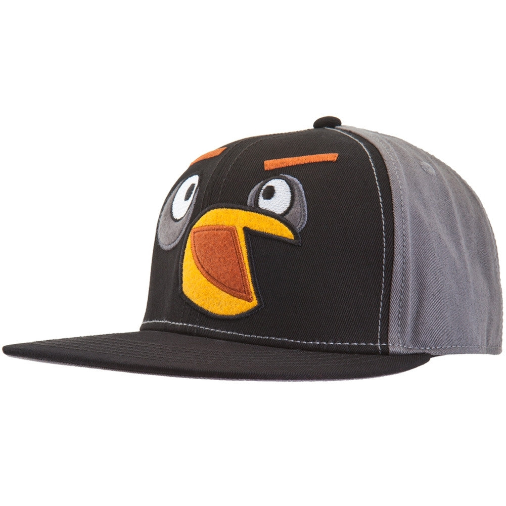 Angry Birds - Black Bird Plush Snap Back Cap Adjustable Baseball Caps Old Glory OS Black 