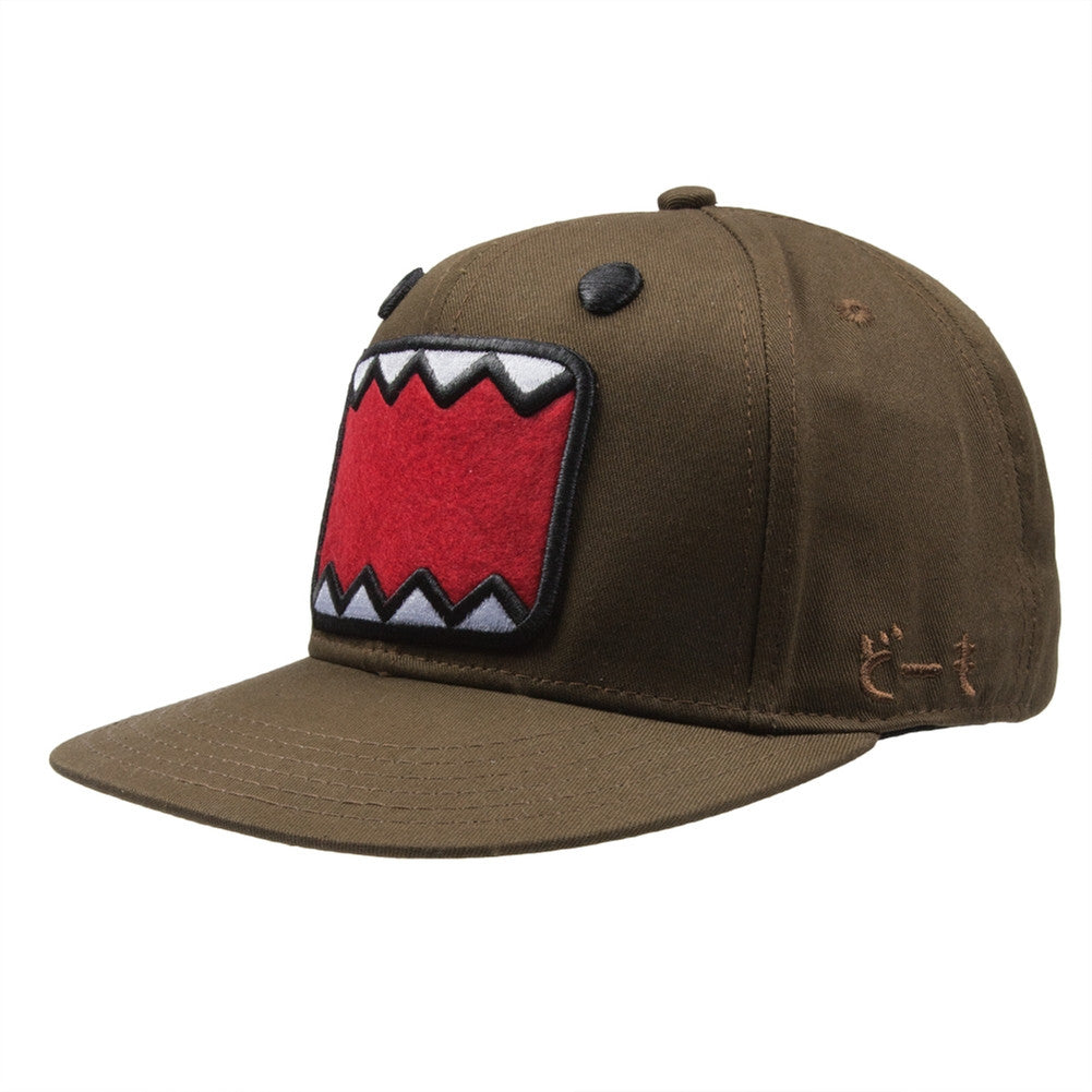 Domo Big Face Adjustable Baseball Cap Hat - Brown Adjustable Baseball Caps Old Glory OS Brown 