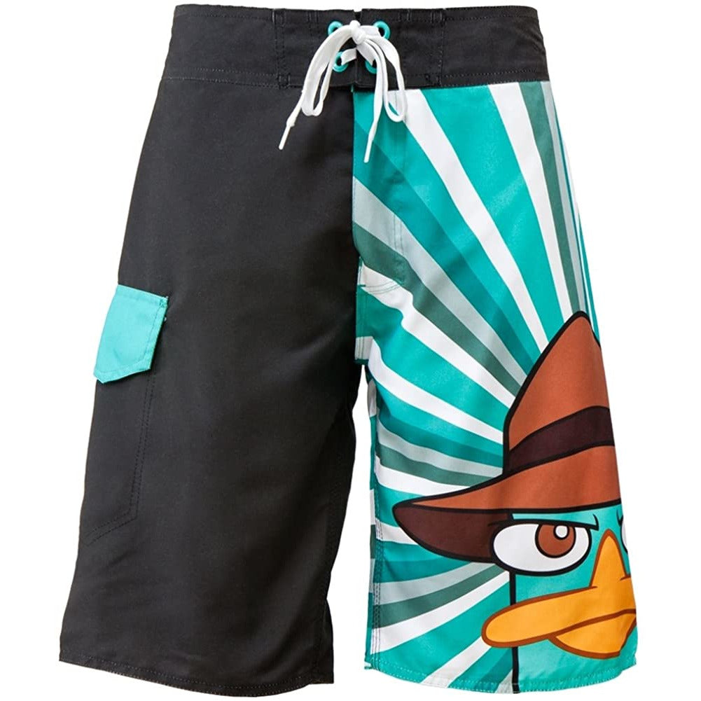 Phineas And Ferb - Agent P Burst Board Shorts Men's Swim Trunks & Board Shorts Phineas and Ferb   