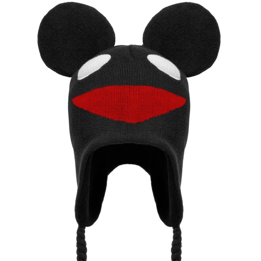 deadmau5 - Logo Black Peruvian Knit Hat Peruvian Knit Hats Old Glory   