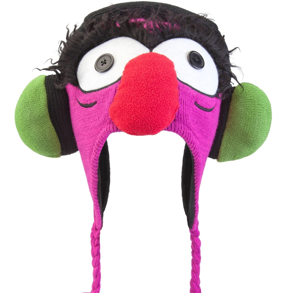 Muppets - Headphones Animal Big Face Peruvian Knit Hat Peruvian Knit Hats Old Glory OS Pink 