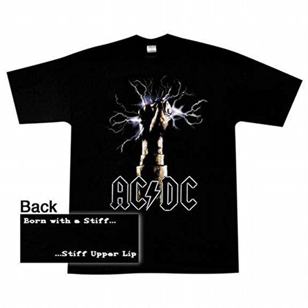 AC/DC - Stiff Upper Lip - T-Shirt Men's T-Shirts AC/DC MD Black 