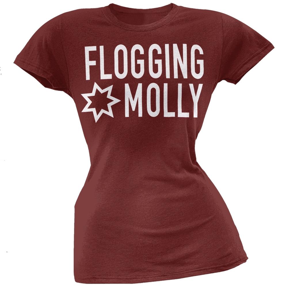 Flogging Molly - Star Logo Juniors T-Shirt Juniors T-Shirts Flogging Molly   