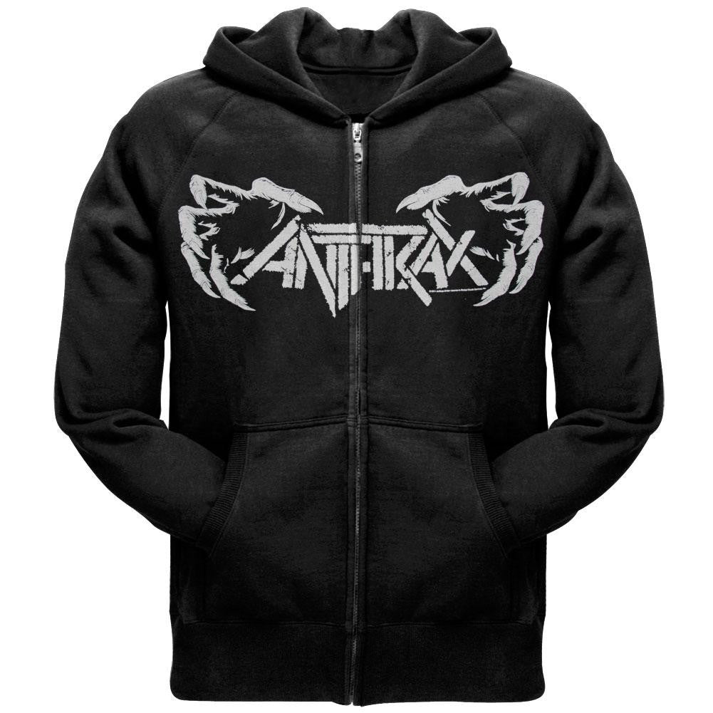 Anthrax - Claws Zip Hoodie Men's Hoodies Anthrax SM Black 