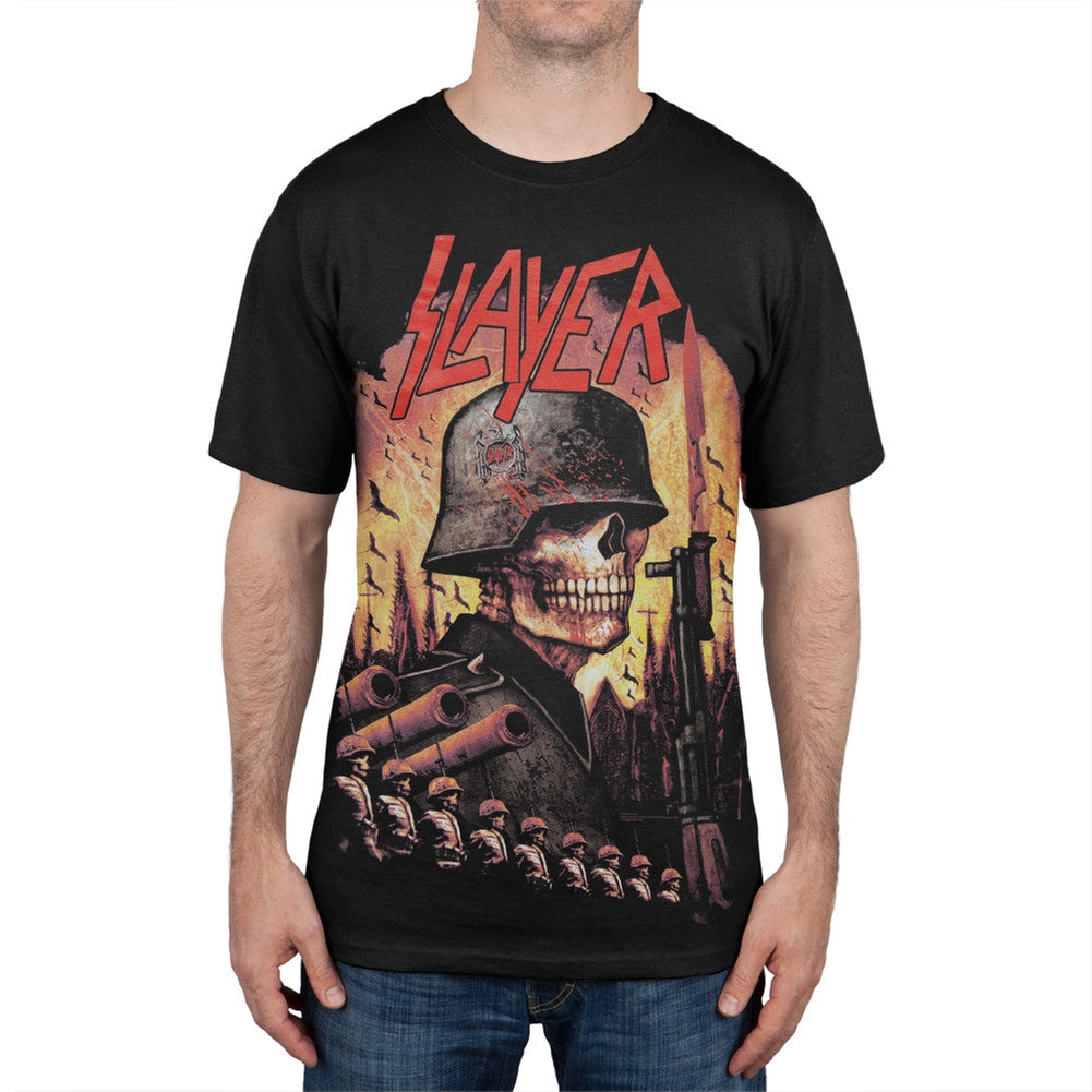 Slayer - Invasion T-Shirt Men's T-Shirts Slayer SM Black 