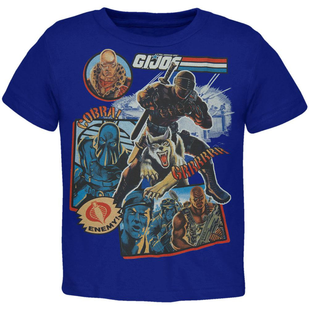 GI Joe - Clip Scenes Juvy T-Shirt Juvenile T-Shirts G.I. Joe J4 Blue 