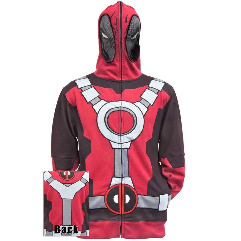 Deadpool - Mr. Pool Costume Zip Hoodie Men's Hoodies Deadpool MD Red 