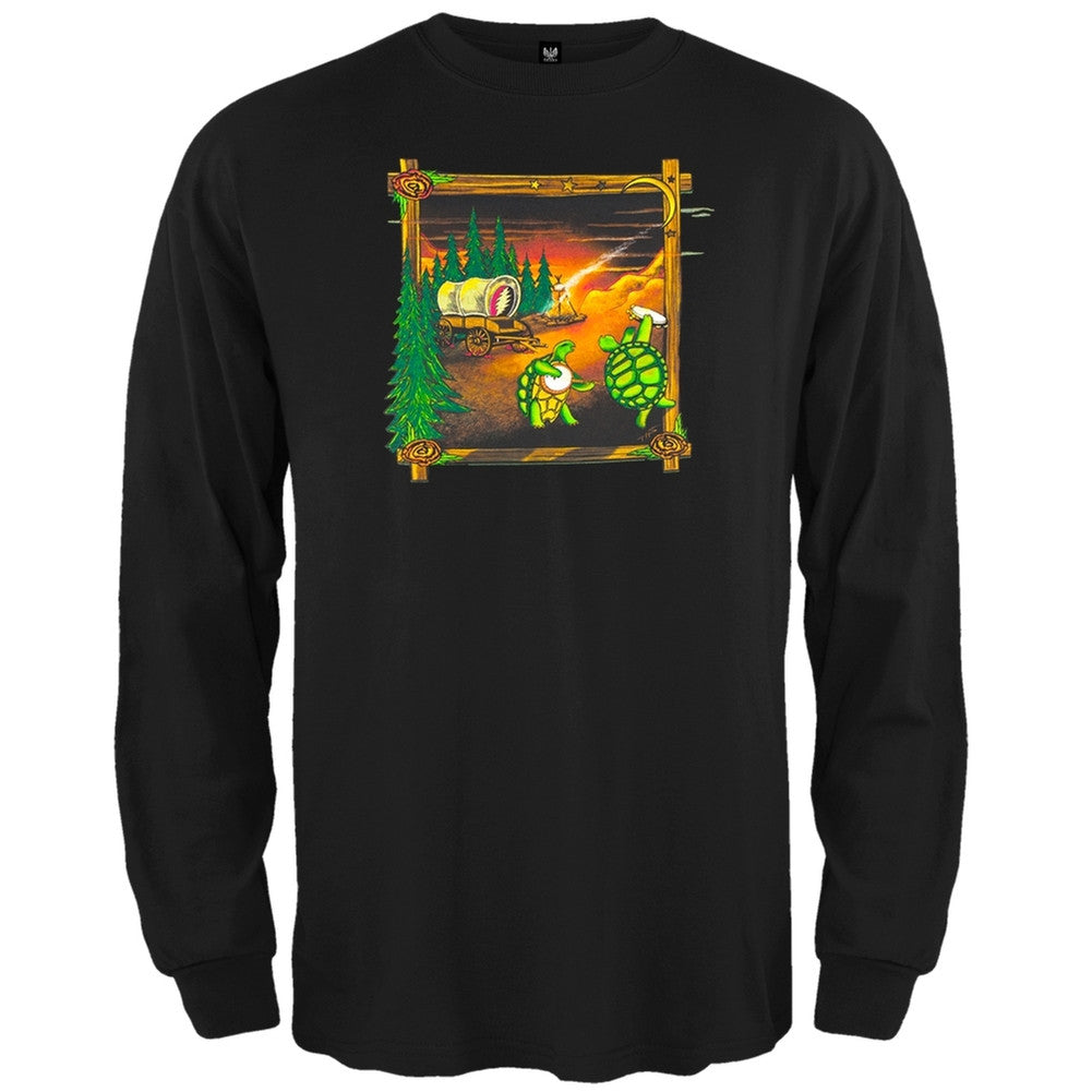Grateful Dead - Covered Wagon Black Long Sleeve T-Shirt Men's Long Sleeves Grateful Dead SM Black 