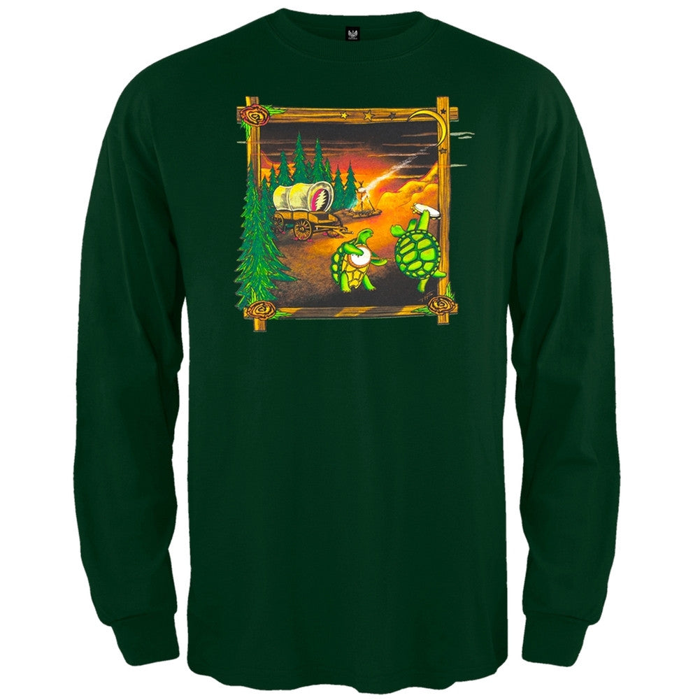 Grateful Dead - Covered Wagon Forest Long Sleeve T-Shirt Men's Long Sleeves Grateful Dead SM Dark Green 