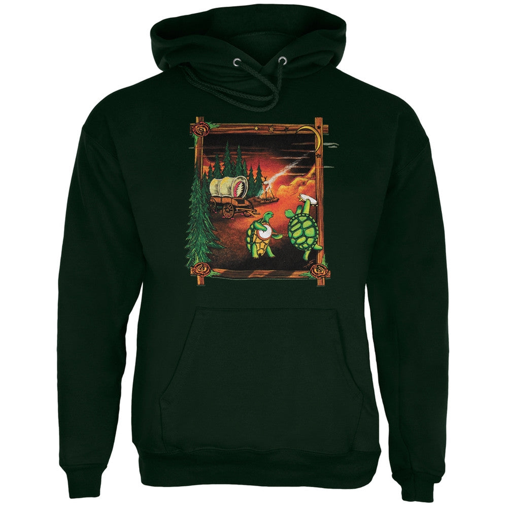 Grateful Dead - Covered Wagon Forest Pullover Hoodie Men's Hoodies Grateful Dead SM Dark Green 