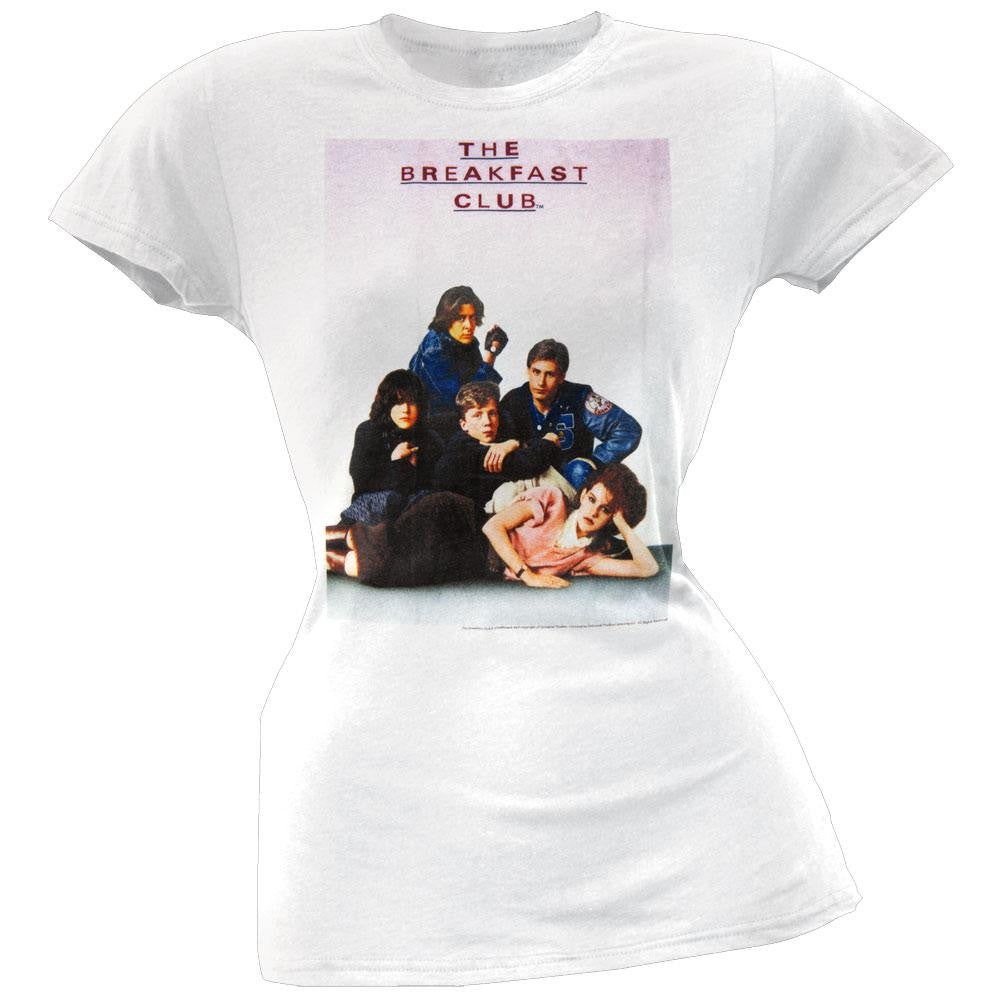 Breakfast Club - Poster Juniors Soft T-Shirt Juniors T-Shirts Breakfast Club XL White 