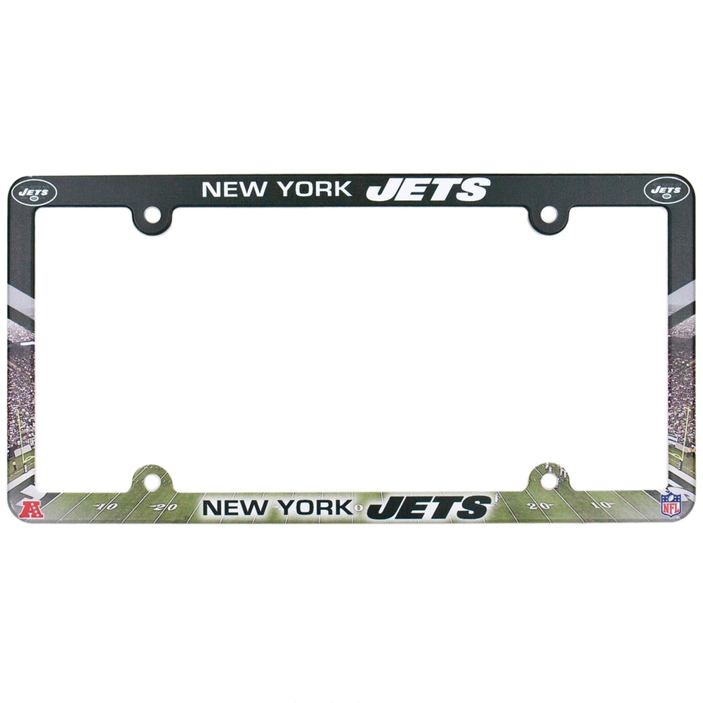 New York Jets - Field Scene License Plate Frame License Plate Frames Old Glory OS Multicoloured 