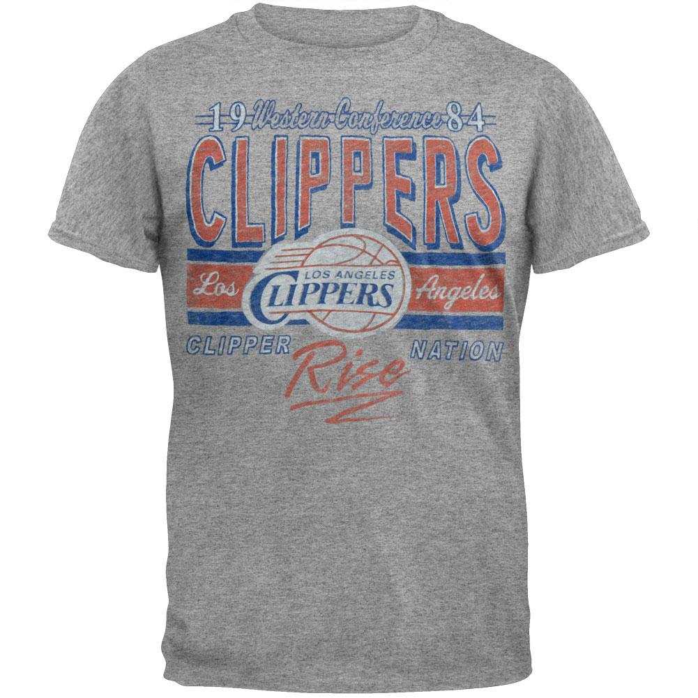 Los Angeles Clippers - '84 Clippers Nation Soft T-Shirt Men's T-Shirts Los Angeles Clippers 2XL Grey 