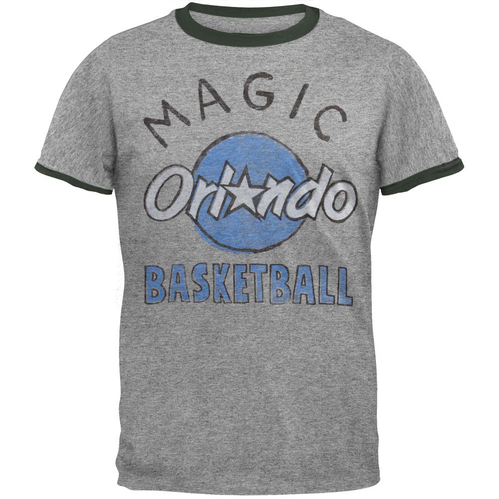 Orlando Magic - Classic Logo Soft Ringer T-Shirt Men's T-Shirts Orlando Magic 2XL Grey 