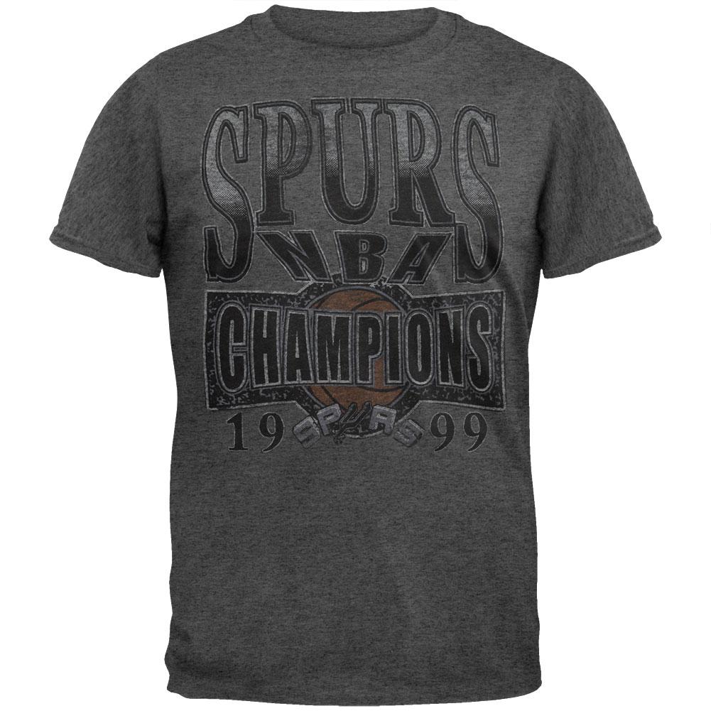 San Antonio Spurs - '99 NBA Champs Soft T-Shirt Men's T-Shirts San Antonio Spurs 2XL Grey 