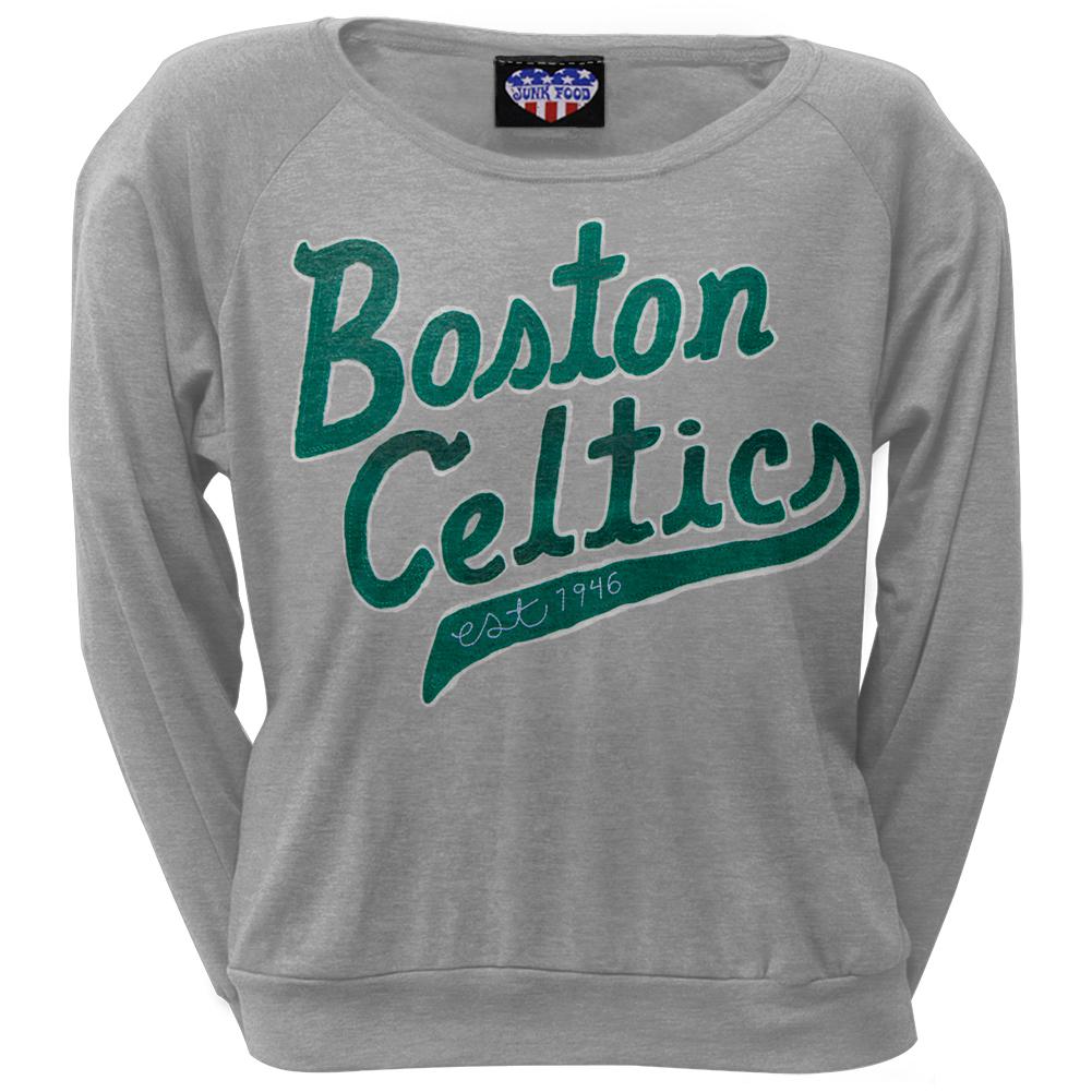 Boston Celtics - Athletic Logo Juniors Sweatshirt Juniors Sweatshirts Boston Celtics SM Grey