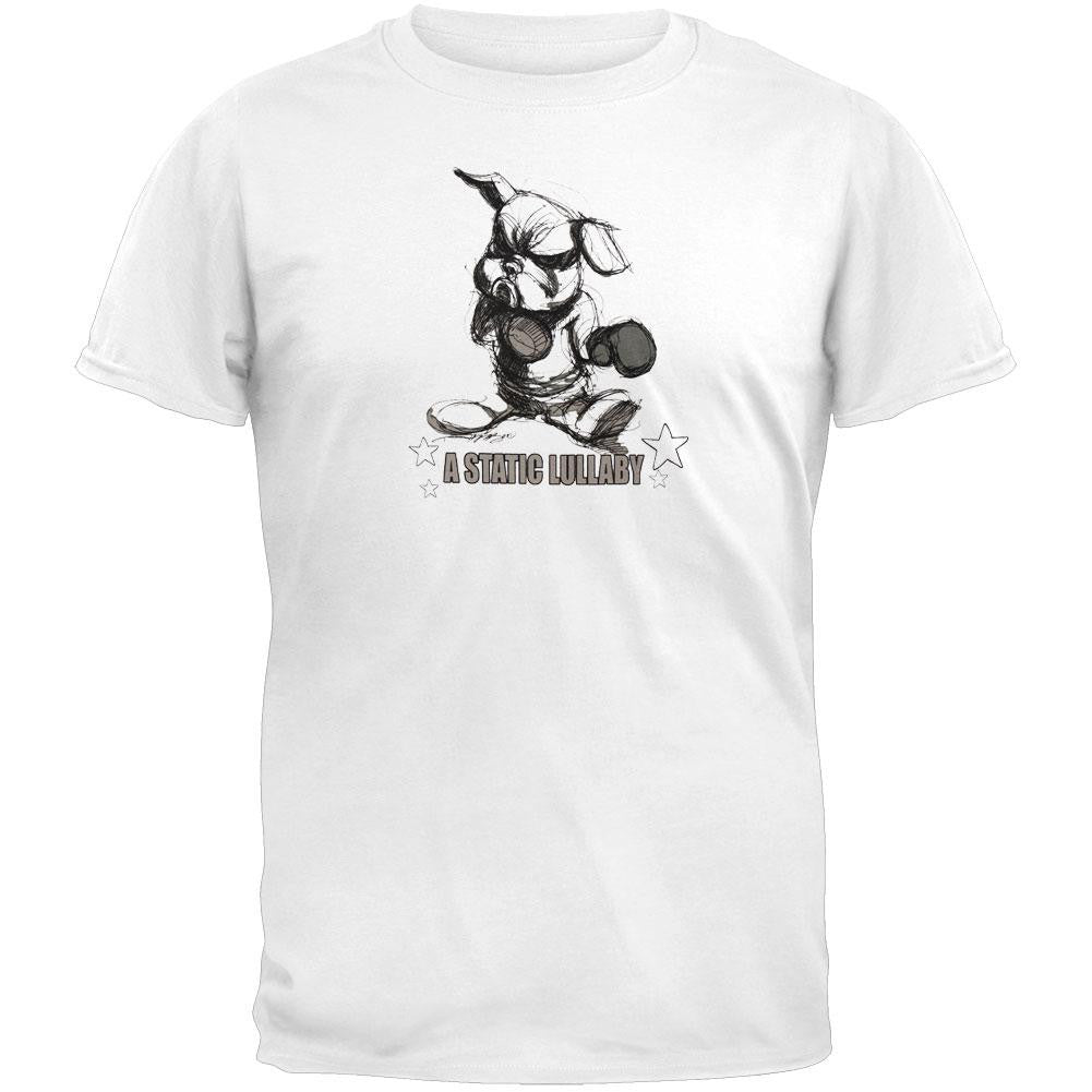 A Static Lullaby - Boxing Bulldog T-Shirt Men's T-Shirts A Static Lullaby XL White 