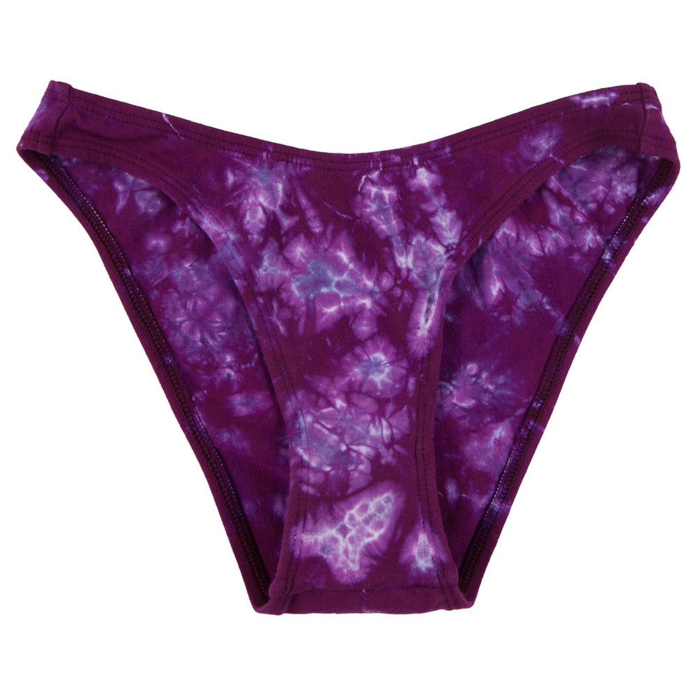 Purple Crinkle Tie Dye Bathing Suit Bottom Juniors Bathing Suits Old Glory   