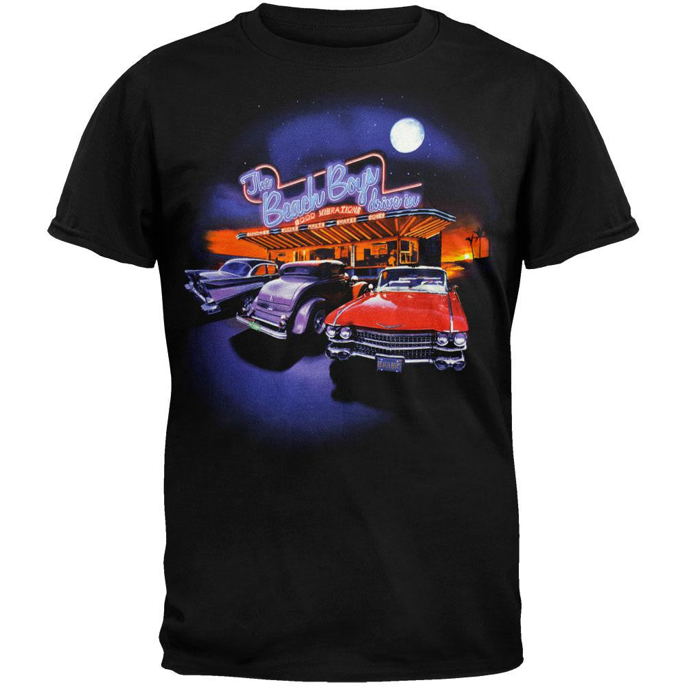 Beach Boys - Drive In 2010 Tour Soft T-Shirt Men's T-Shirts Beach Boys SM Black 