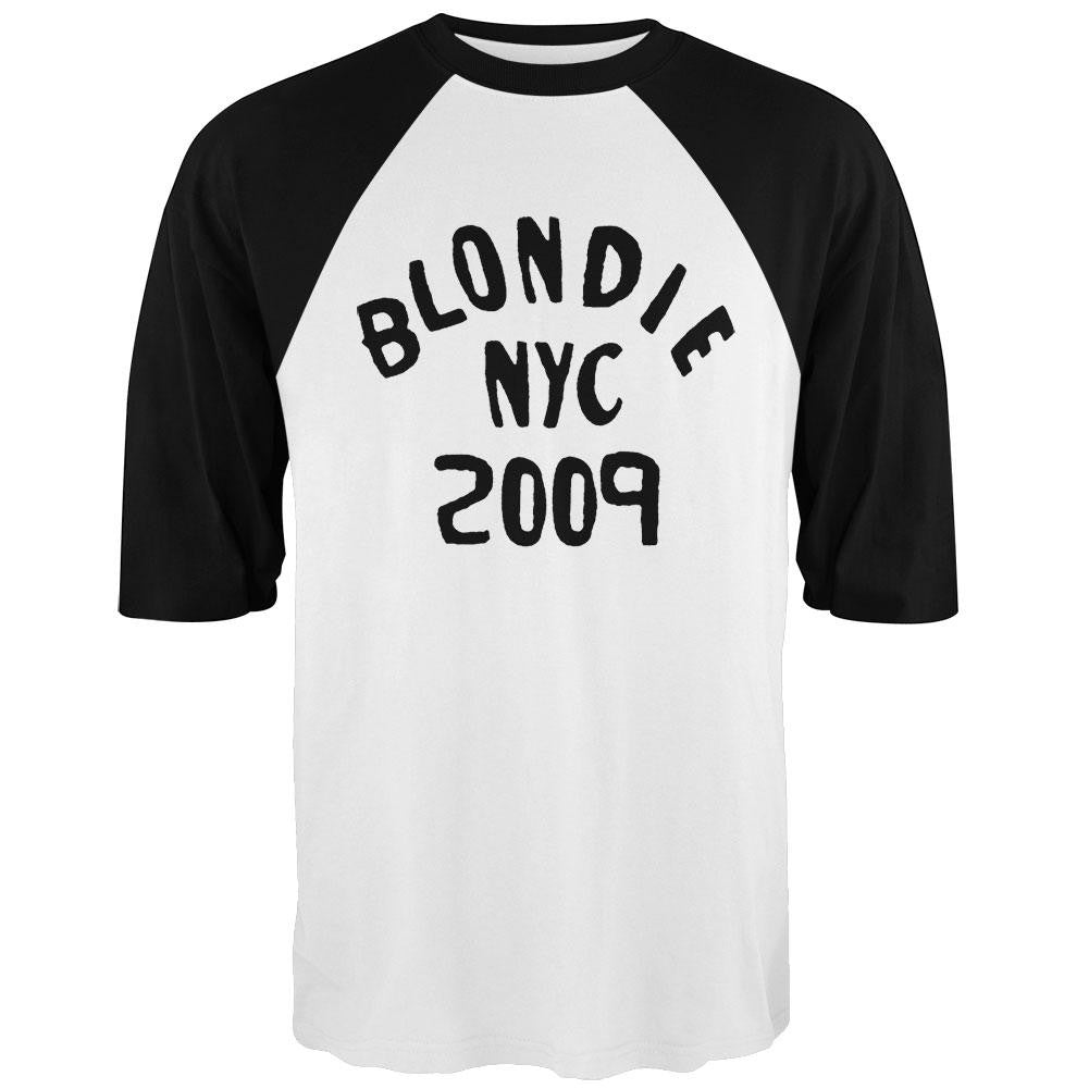 Blondie - NYC 2009 3/4 Sleeve Men's Raglans Blondie SM White 