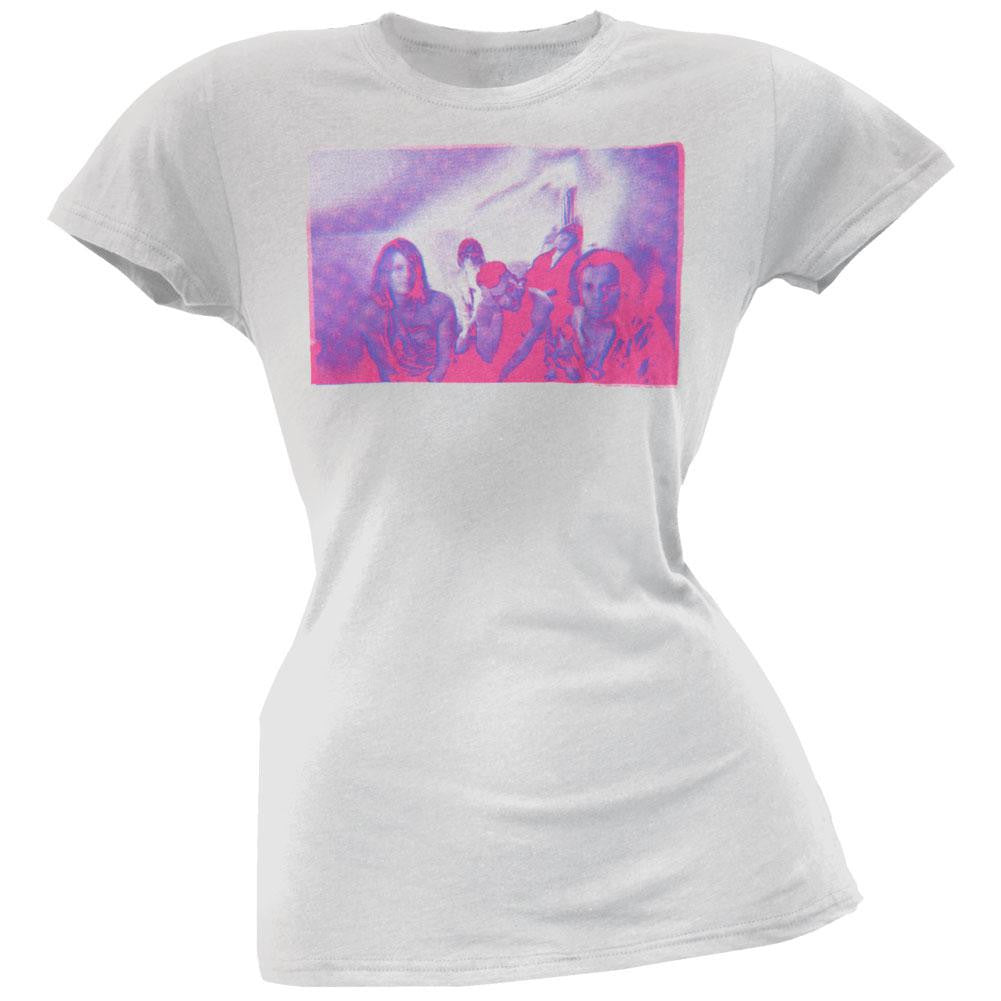 Cage The Elephant - Blur Photo Juniors T-Shirt Juniors T-Shirts Cage The Elephant SM White 