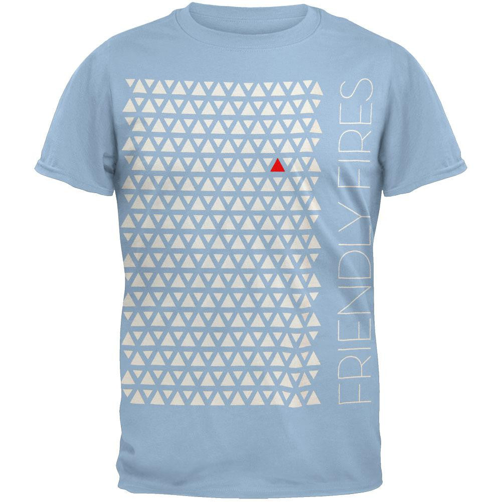 Friendly Fires - Triangles Soft T-Shirt Men's T-Shirts Friendly Fires SM Blue 