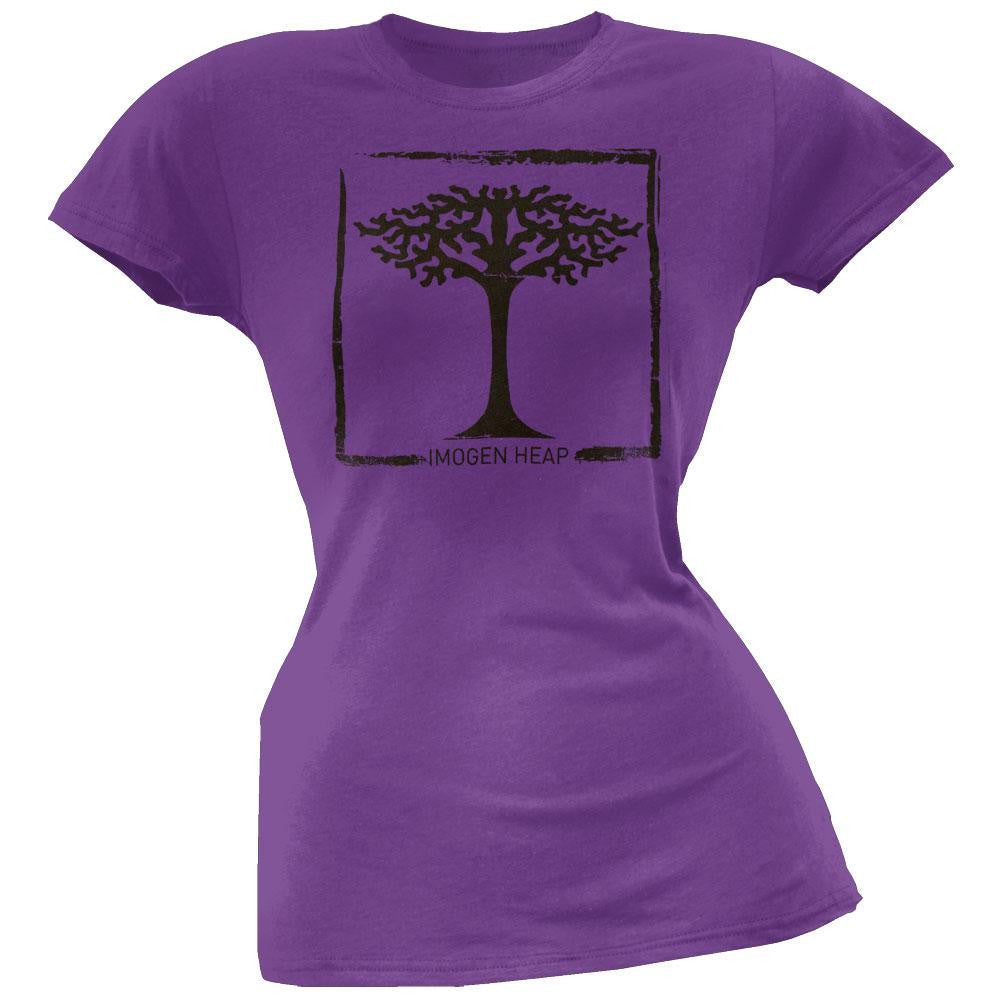 Imogen Heap - Tree Soft Juniors T-Shirt Juniors T-Shirts Imogen Heap XS Purple